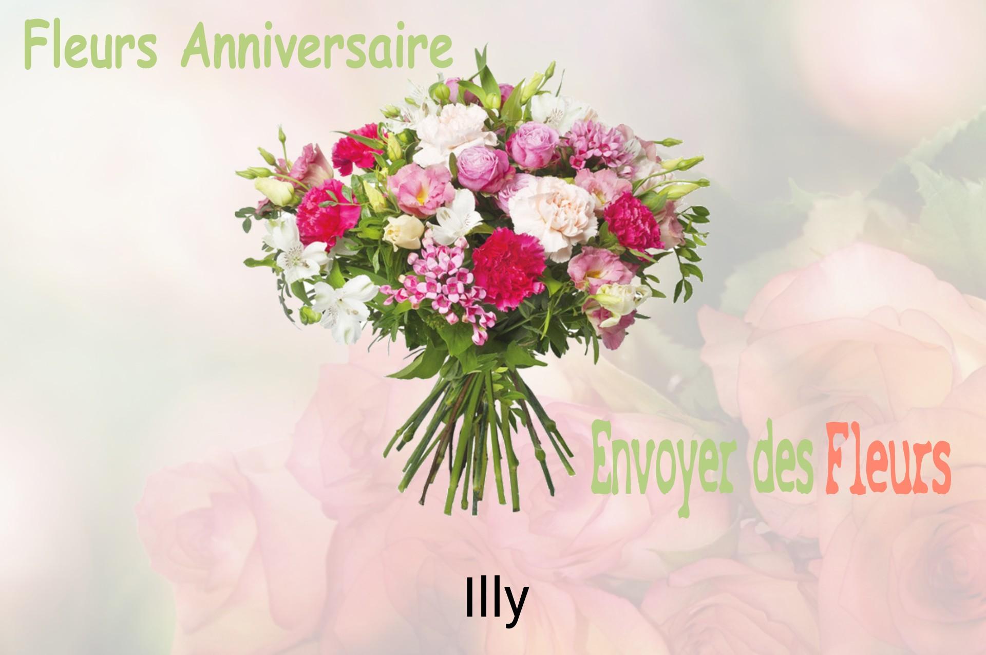 Bouquet de fleurs d’anniversaire livré à Illy